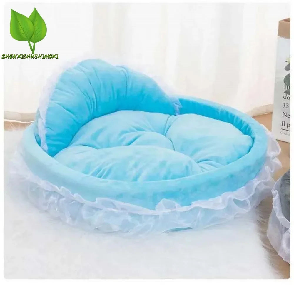 3D Fantasy Bow Lace Pet Bed for Dogs