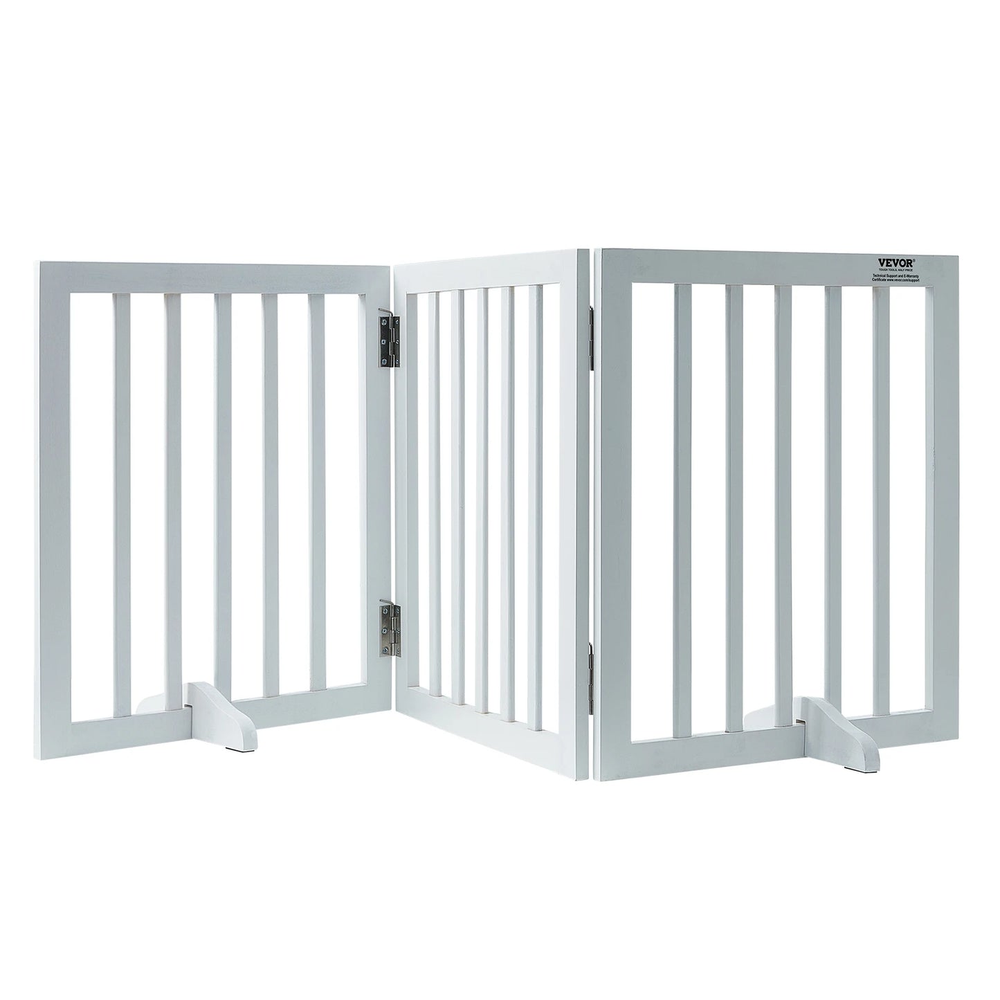 Free Standing Dog Gate Freestanding Pet Gate 3 Panels Foldable
