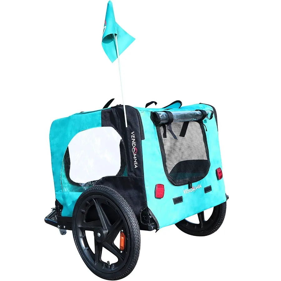 Light Green Foldable Pet Stroller