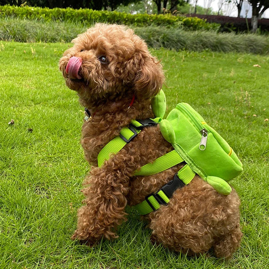 Cartoon Turtle Shape Dog Backpack