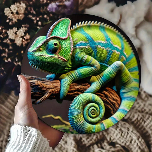 Custom 3D Chameleon Art, Waterproof Wall.