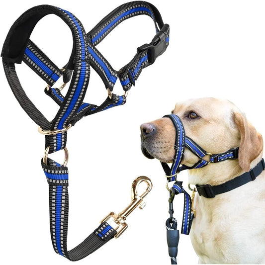 No Pull Dog Head Halter Heavy Pullers Gentle Face Harness