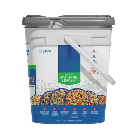 Expedition Meal Assortment Bucket Freeze Dried Backpacking & Camping Food