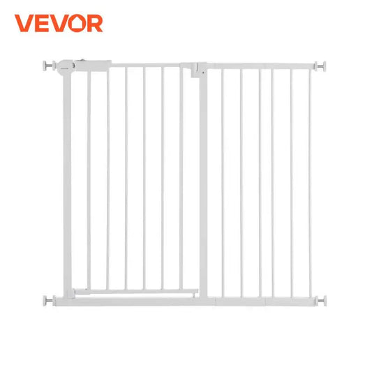 Baby Gate 28/30/36 Inches High Dog Gate Easy Step Walk Thru Child Pet Security