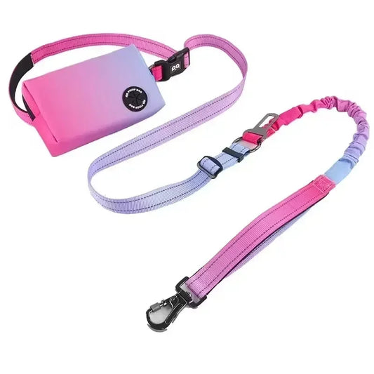 Hands-free dog running leash