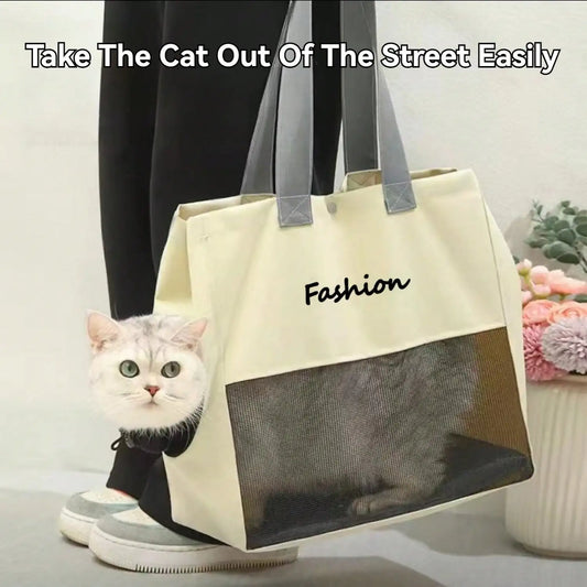 Pet Carrier Bag Soft Sided Adjustable & Foldable Kitten Travel Bag or dog