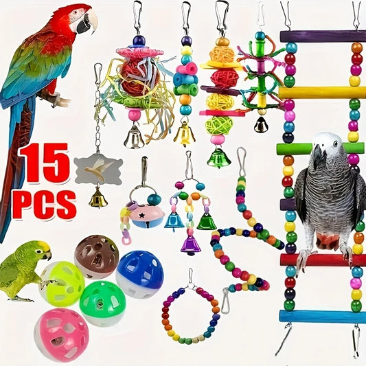 15 birds walking in the park